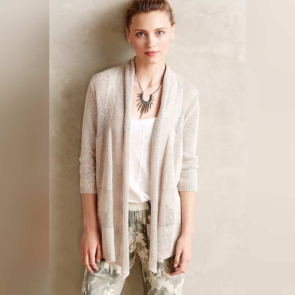 ANTHROPOLOGIE ANGEL OF THE NORTH CARDIGAN!